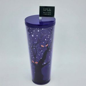 Starbucks  2022 Halloween Fall Cup Glow In The Dark Tree 24oz Tumbler